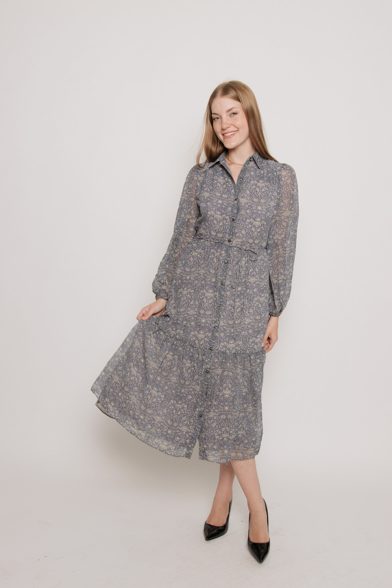 Skye Tiered Midi Dress
