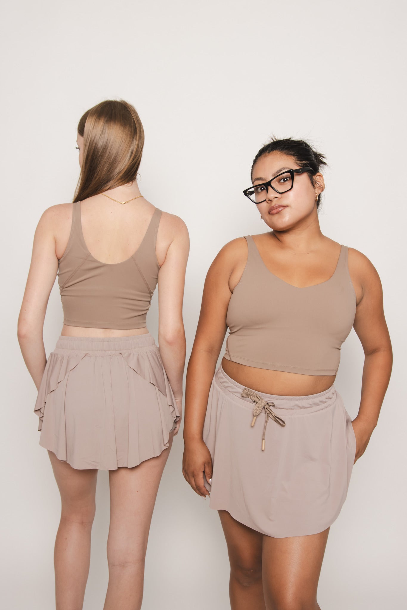 Going Places Padded Top- Taupe