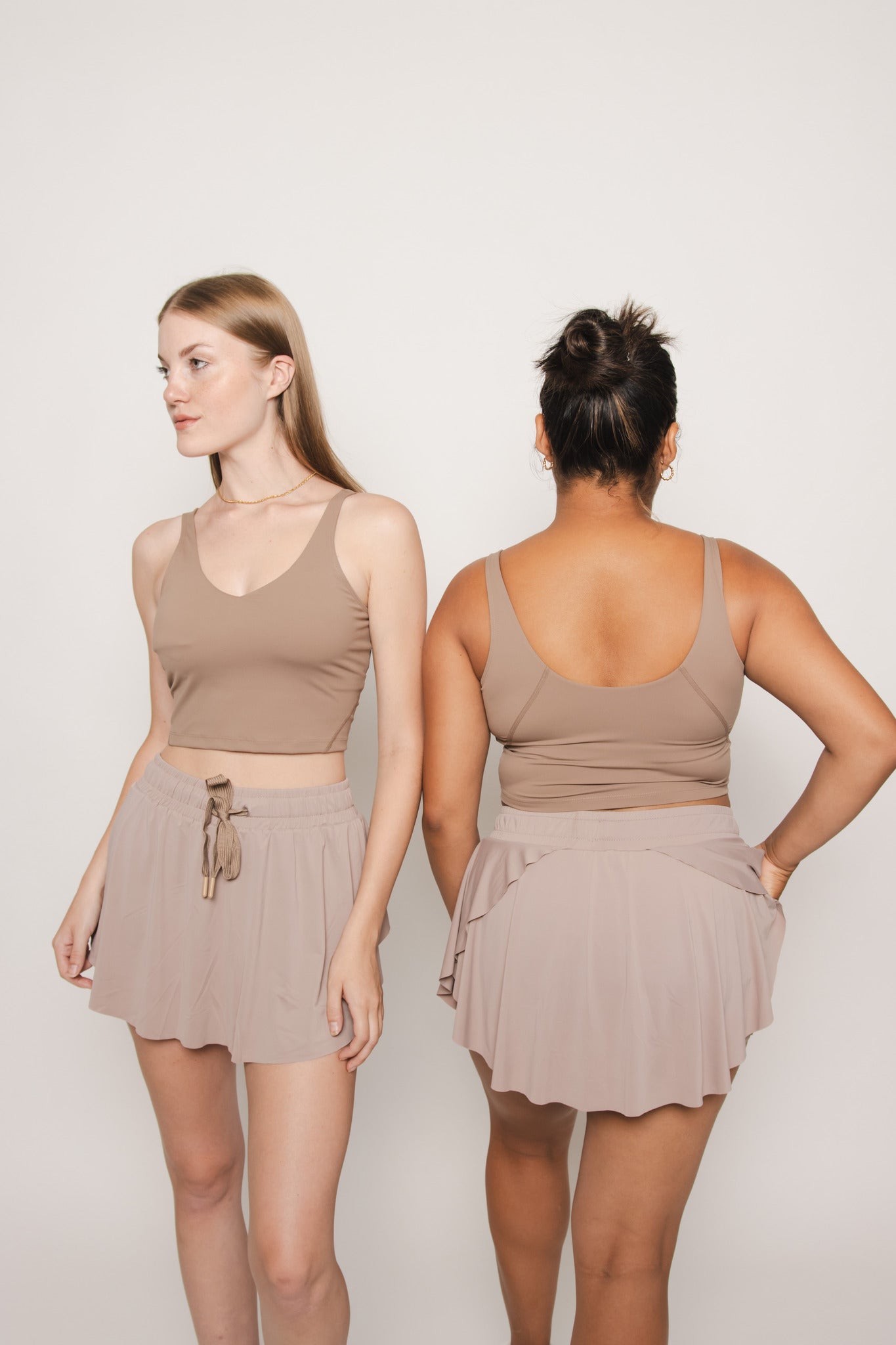 Going Places Padded Top- Taupe