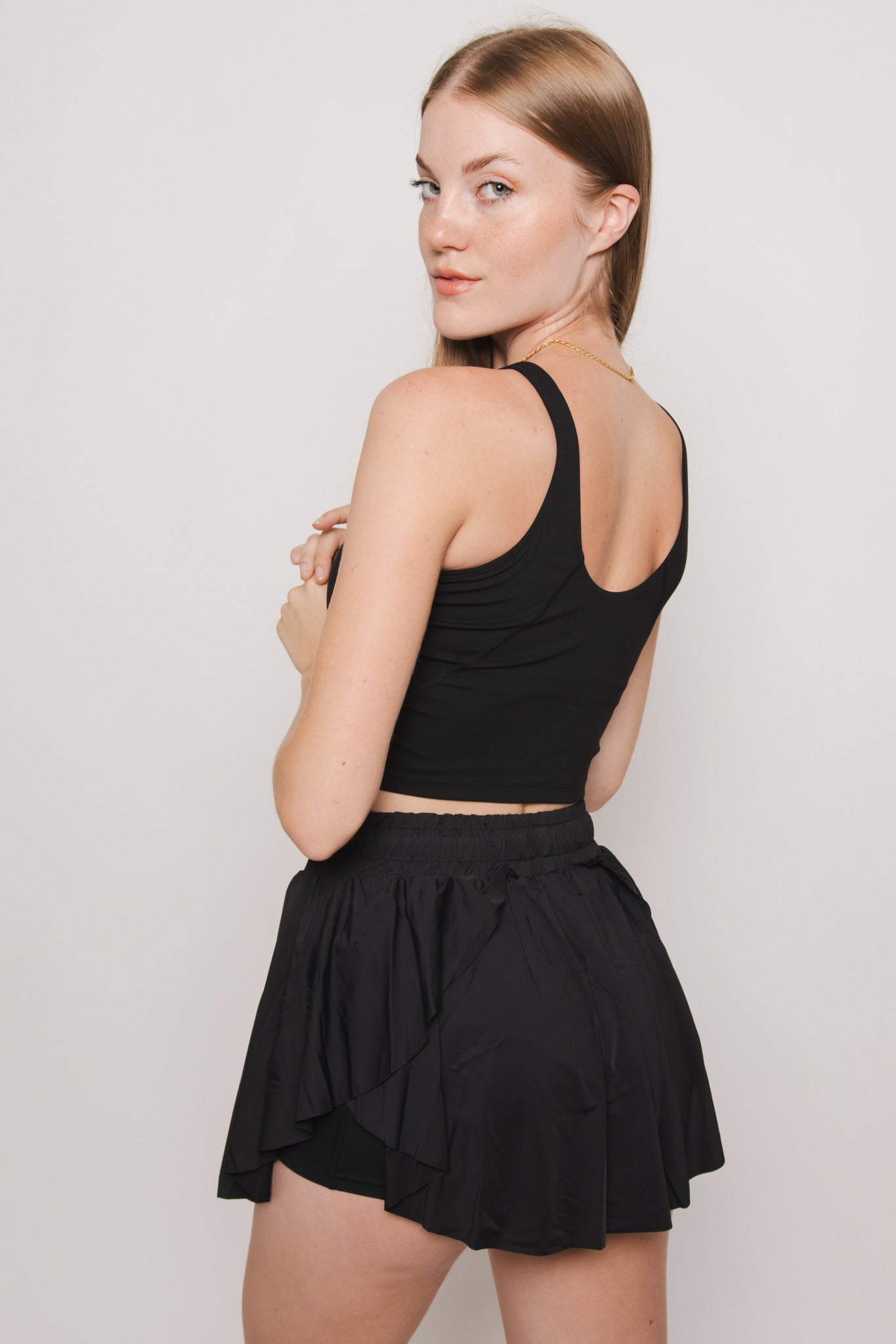 Going Places Padded Top- Black