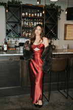 Midnight Chalet Faux Fur Jacket