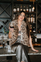 Aspen Leopard Faux Fur Vest