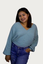 For Cozy Days Sweater- Teal
