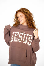 Jesus Stripe Pocket Mockneck