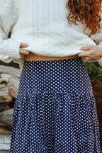 Main Street Polka Dot Maxi Skirt