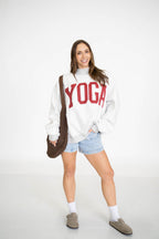PILATES & YOGA Reversible Mockneck Sweatshirt