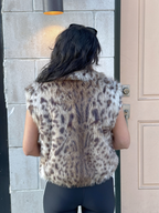 Aspen Leopard Faux Fur Vest