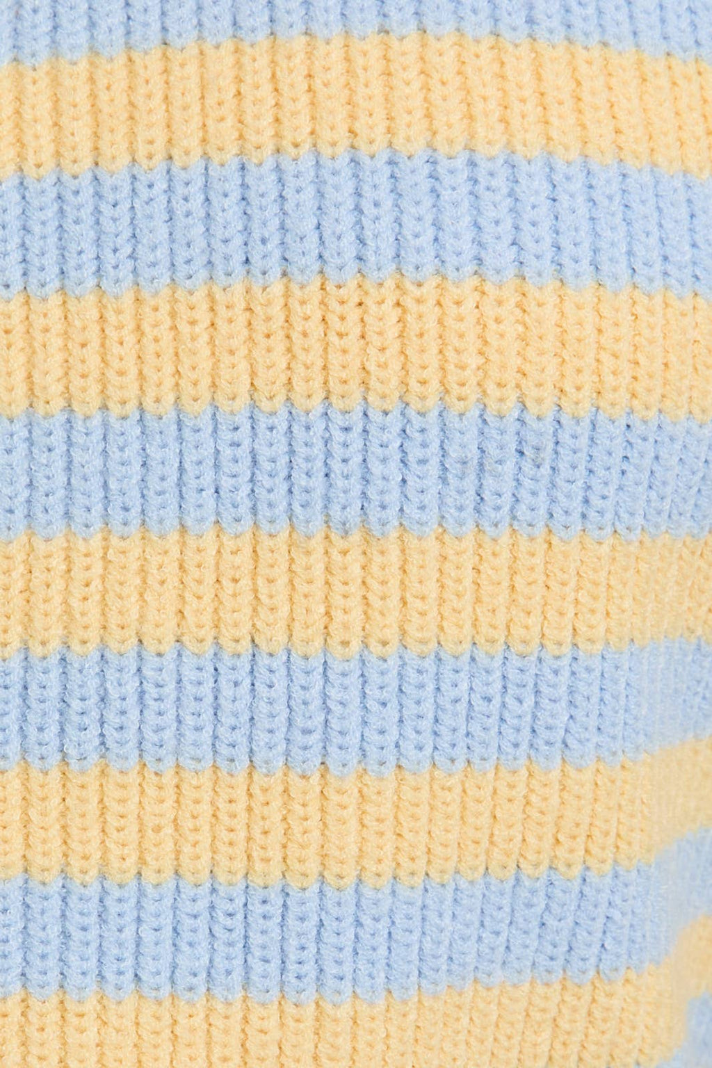 Stars Hollow Stripe Cardigan Sweater- Butter Yellow/ Blue