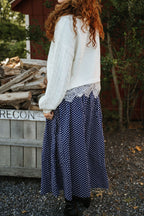 Main Street Polka Dot Maxi Skirt