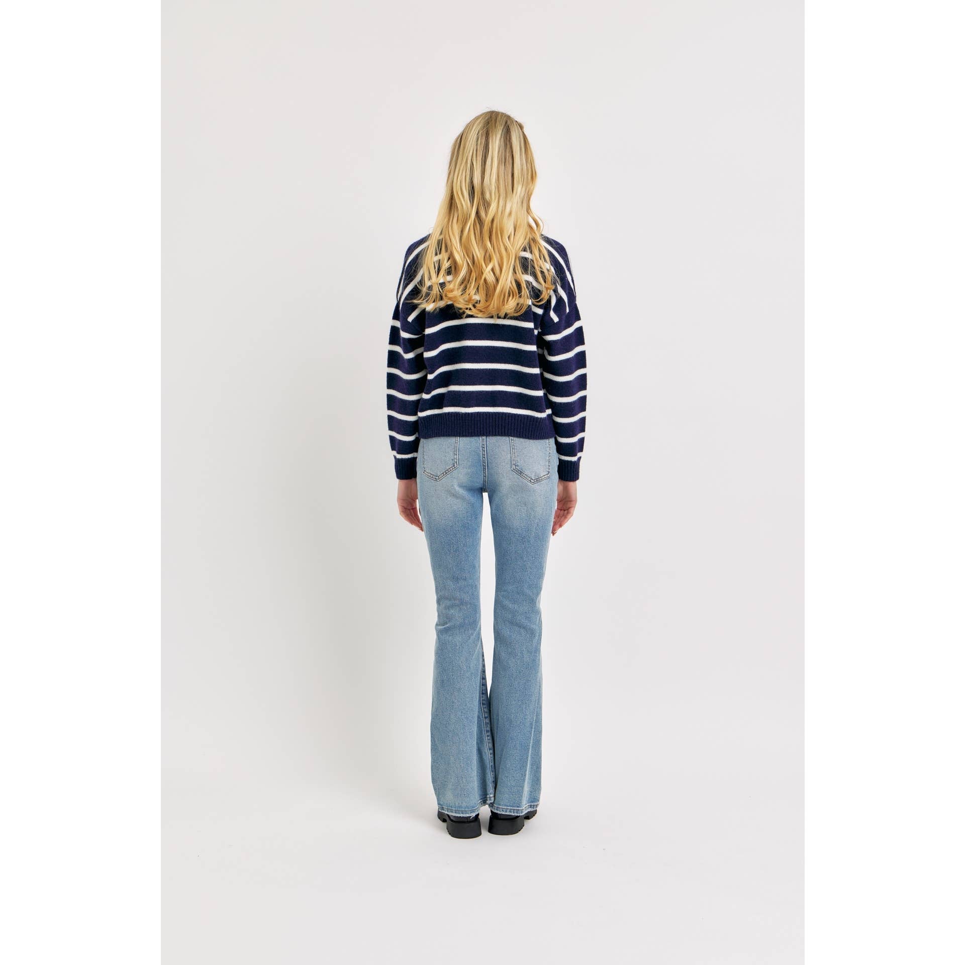 Navy Cardigan Sweater