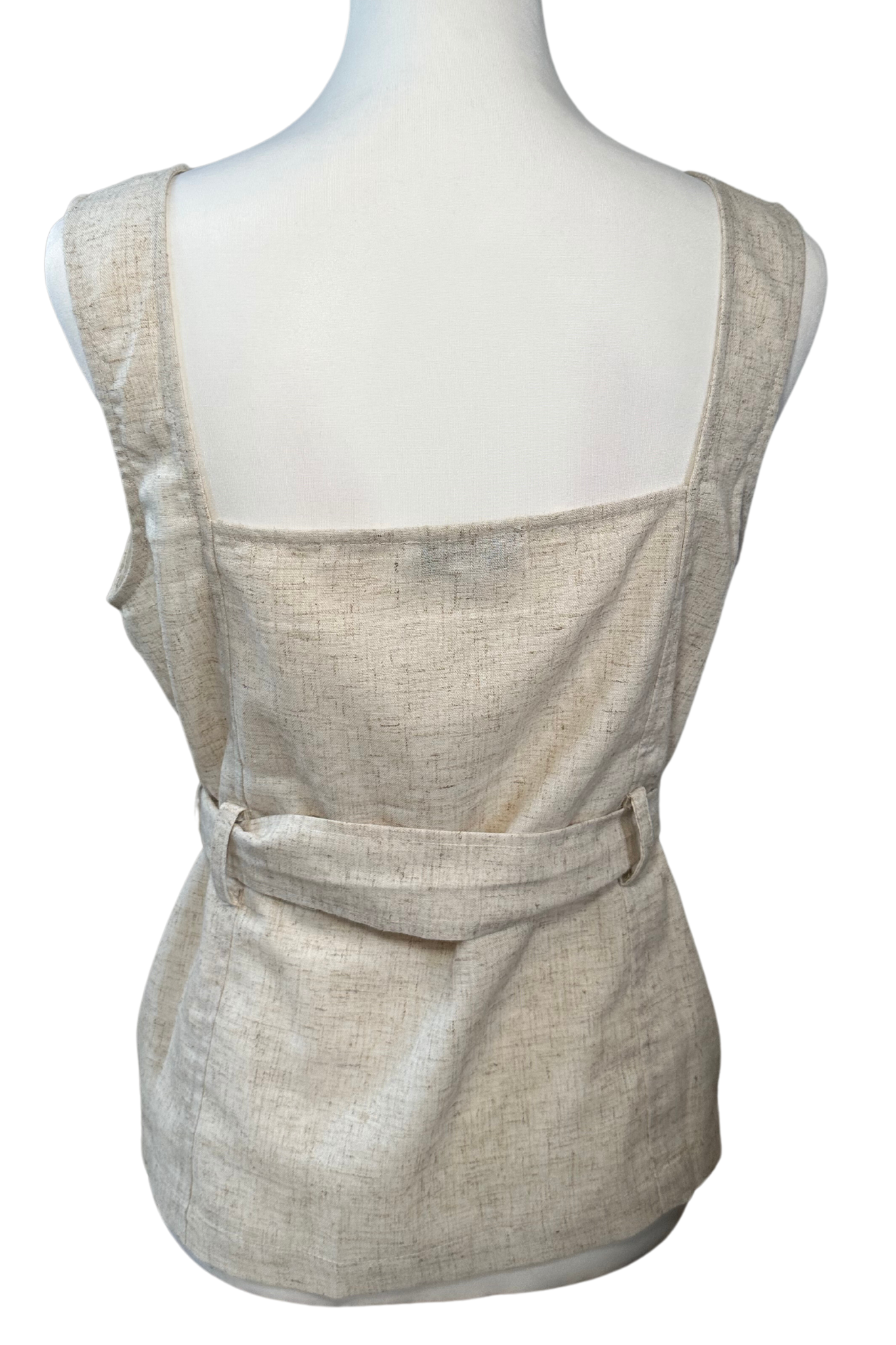 Cream Linen Top