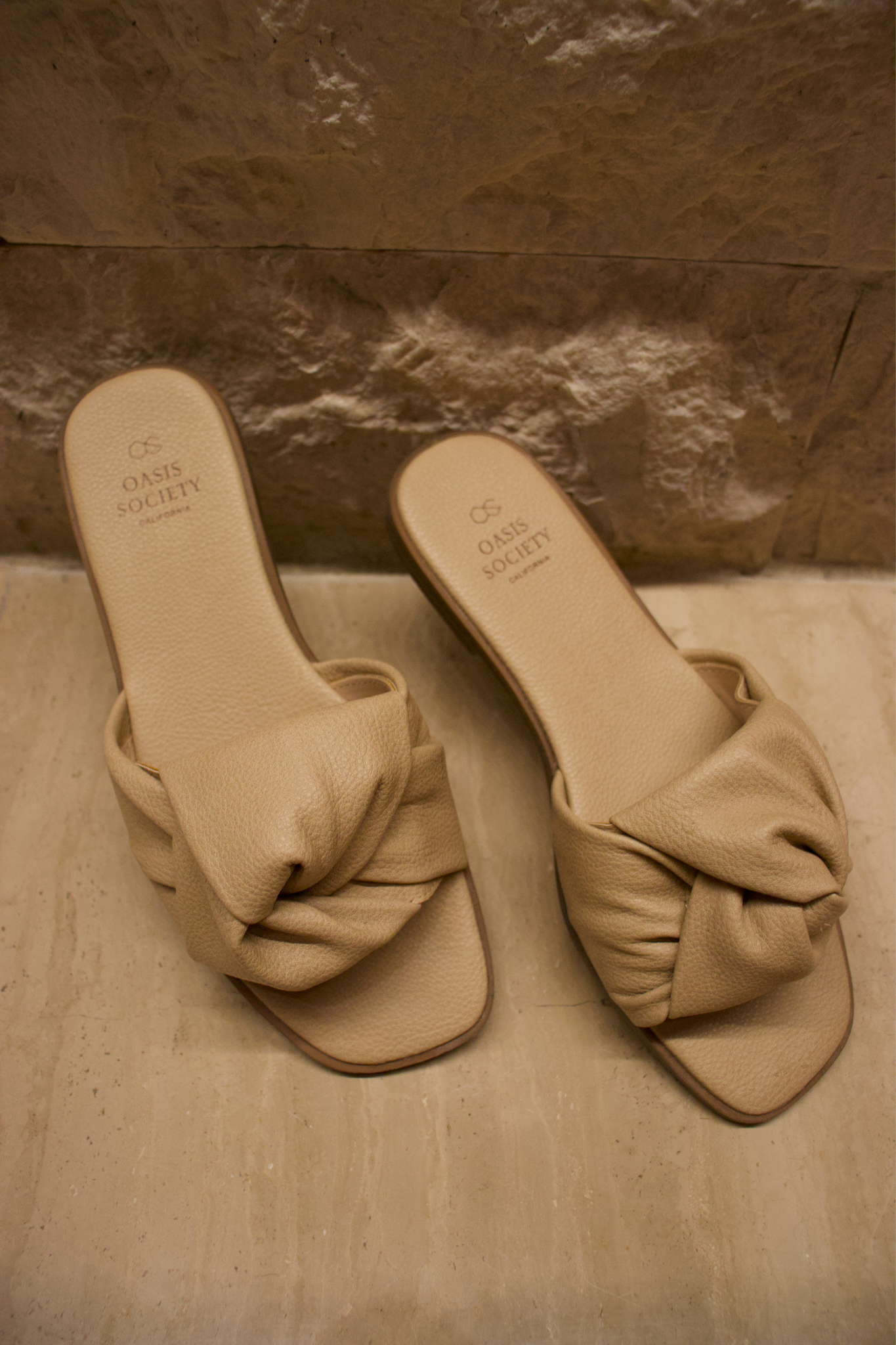 Taupe Knot Sandal