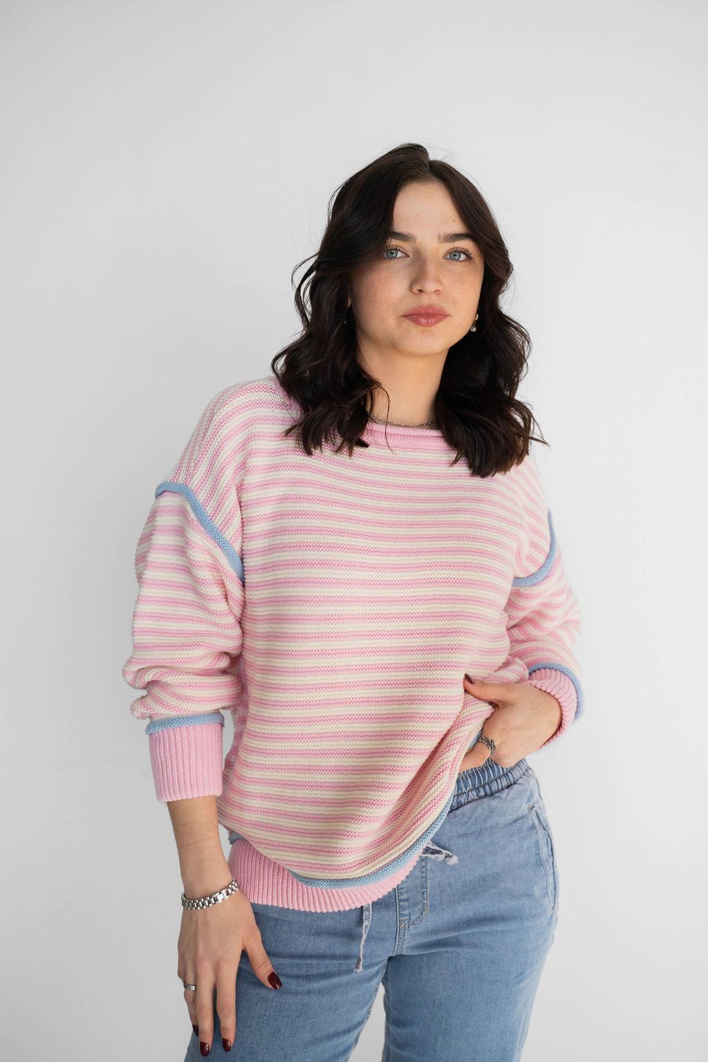 Be Mine SweetTART Pink Stripe Sweater