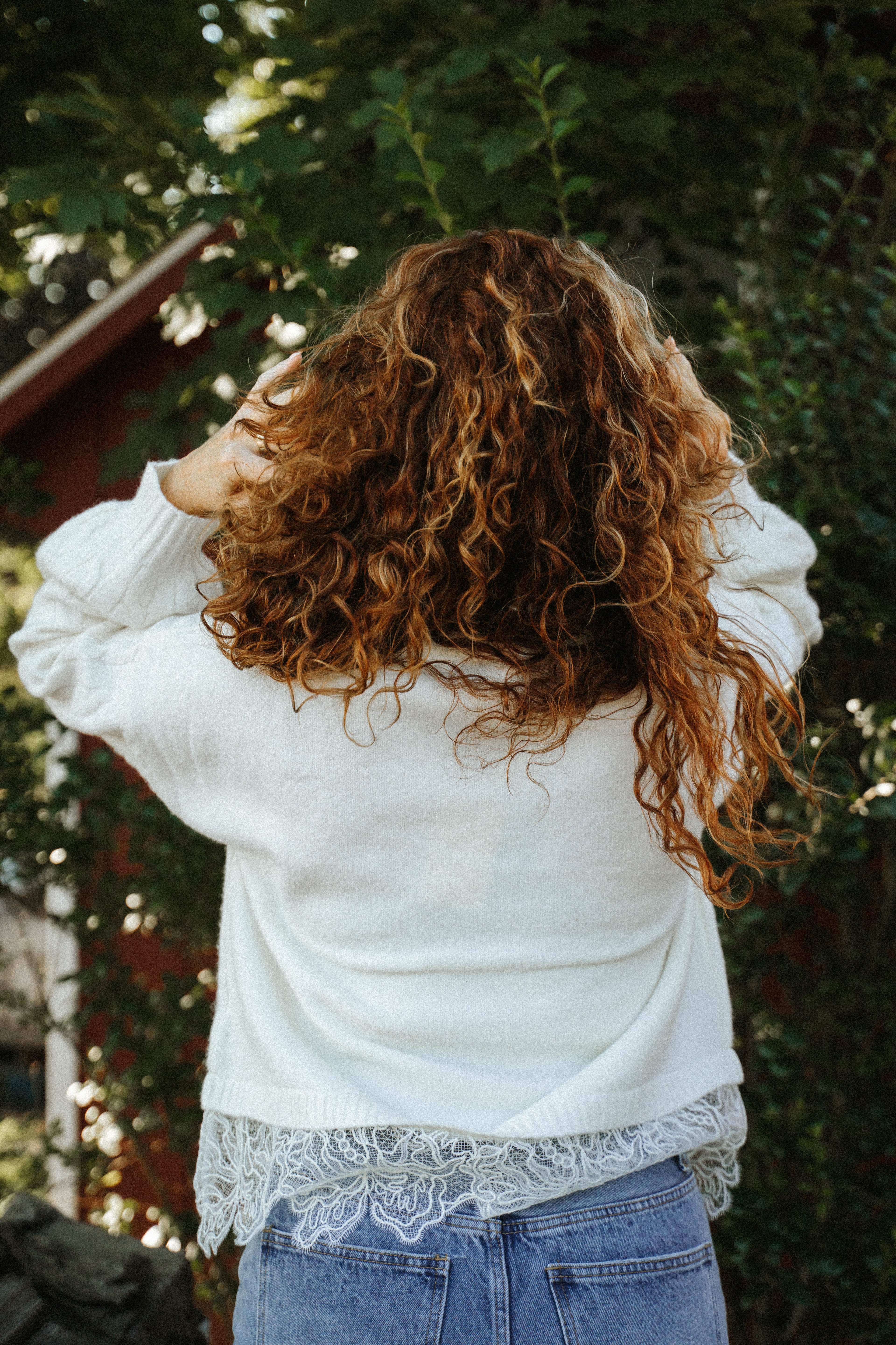Eloise Lace Hem Sweater