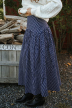 Main Street Polka Dot Maxi Skirt