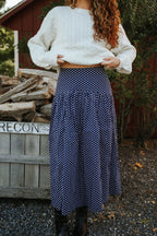 Main Street Polka Dot Maxi Skirt
