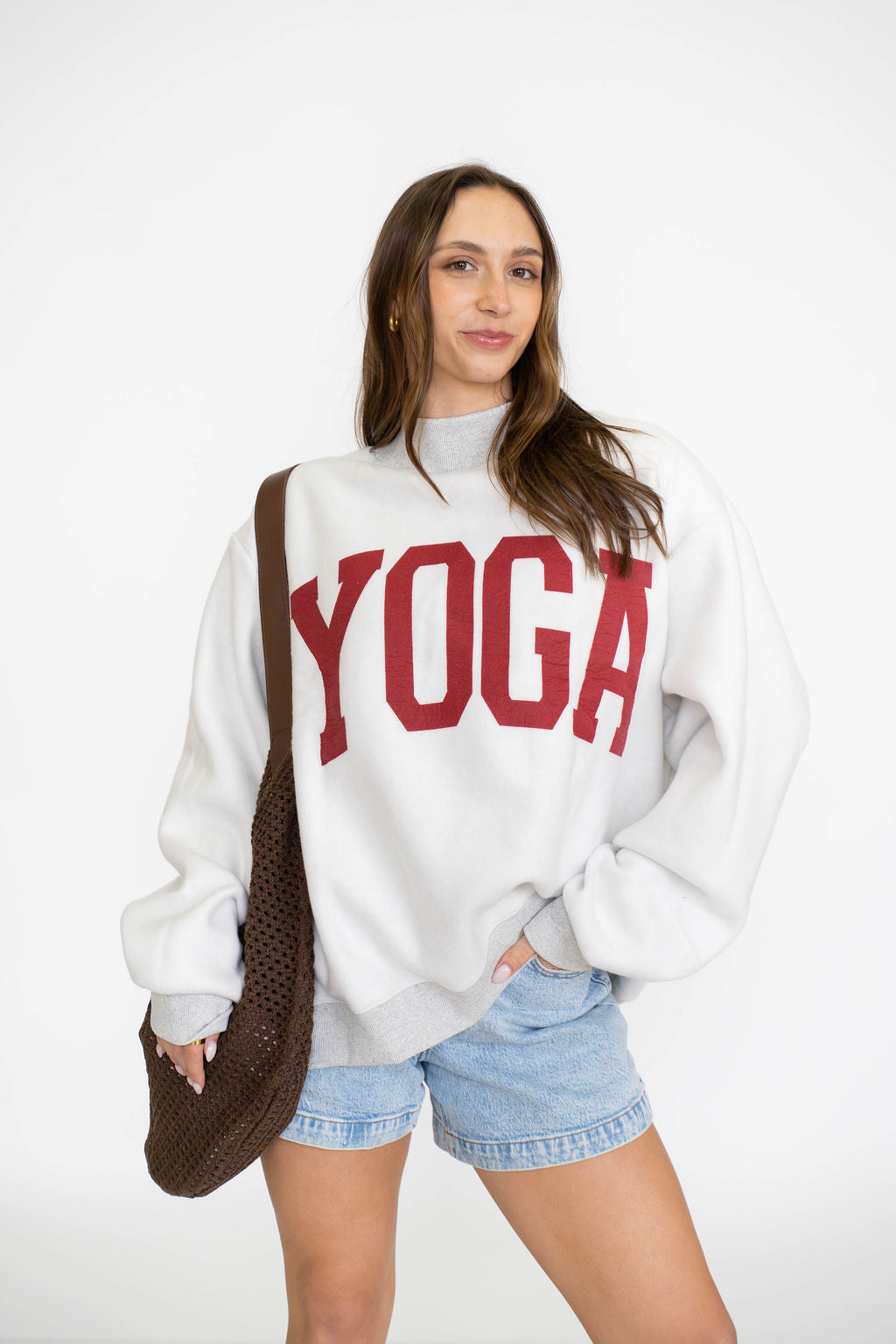PILATES & YOGA Reversible Mockneck Sweatshirt