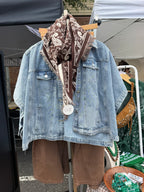 Paisley Fringe Scarf- Chocolate