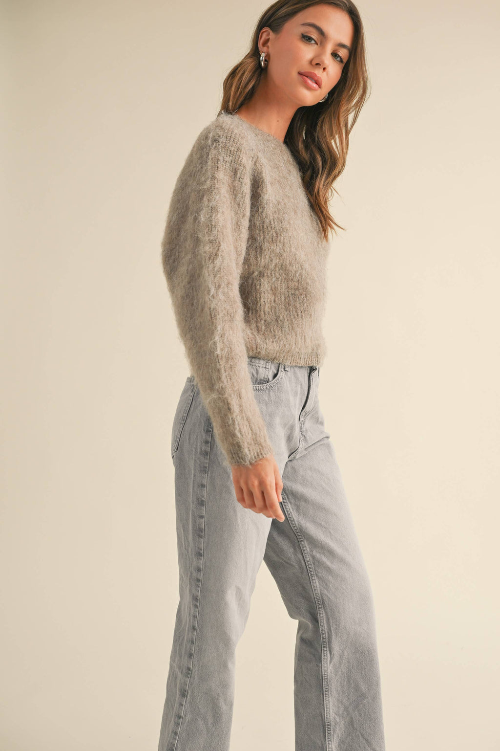 TWISTED REVERSIBLE SWEATER TOP