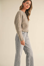 TWISTED REVERSIBLE SWEATER TOP