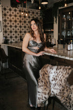 Marlowe Strapless Dress- Stone