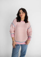 Be Mine SweetTART Pink Stripe Sweater
