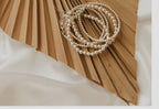 Sterling Silver Luxe Beaded Bracelet: 3MM