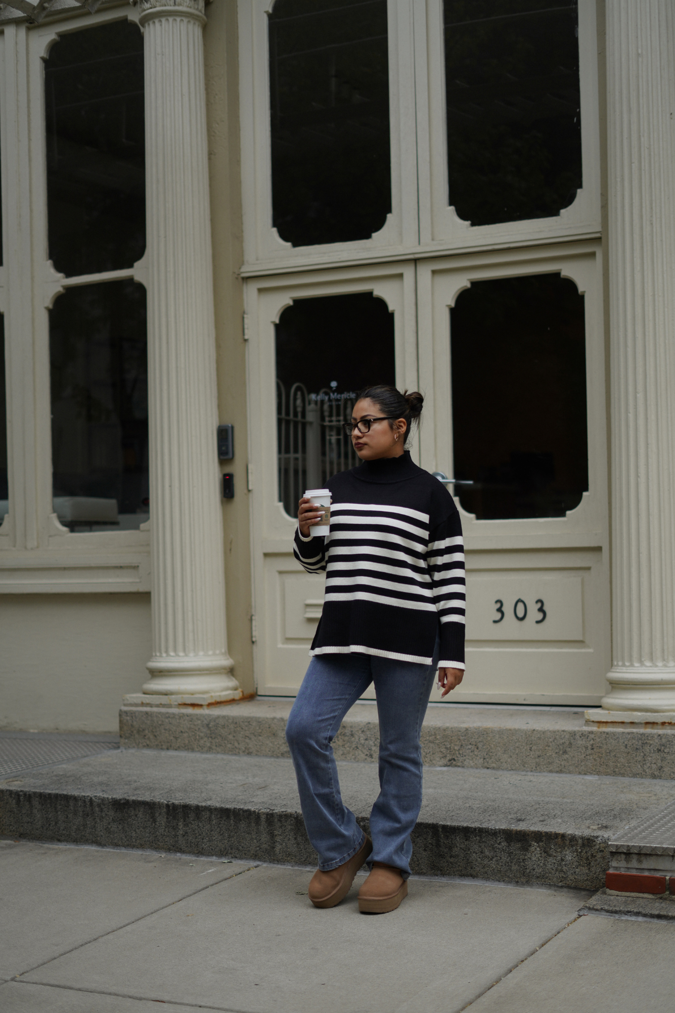 Chic Stripe Knit Sweater