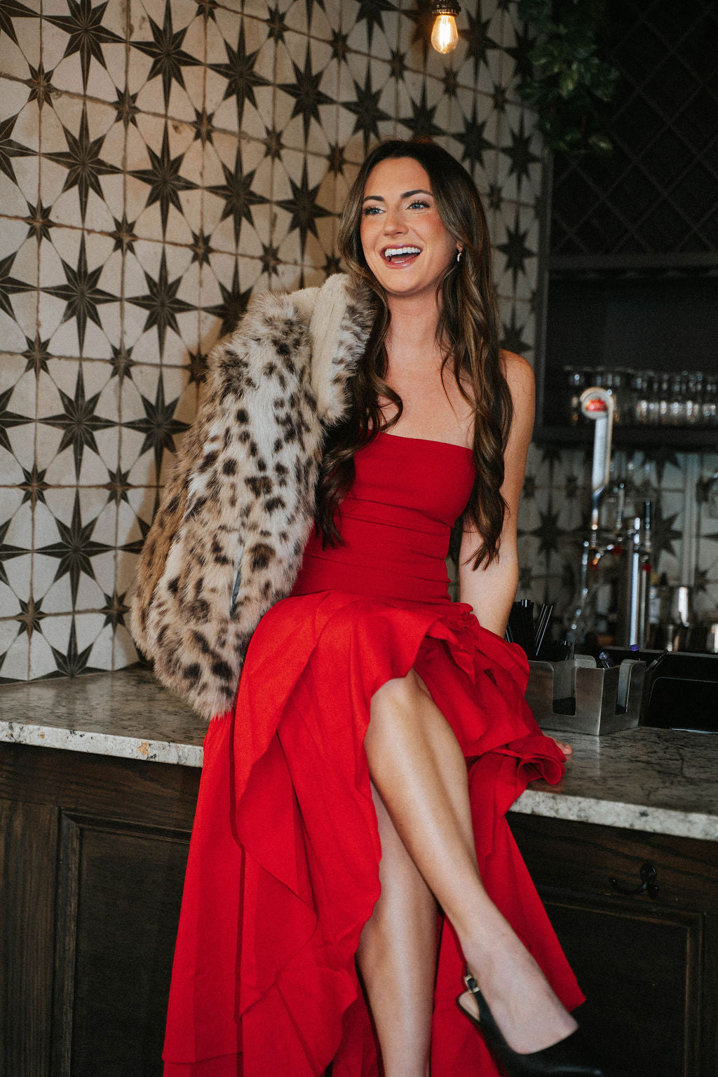 Aspen Leopard Faux Fur Vest