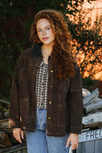Wren Gingham Top- Chocolate