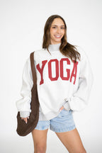 PILATES & YOGA Reversible Mockneck Sweatshirt