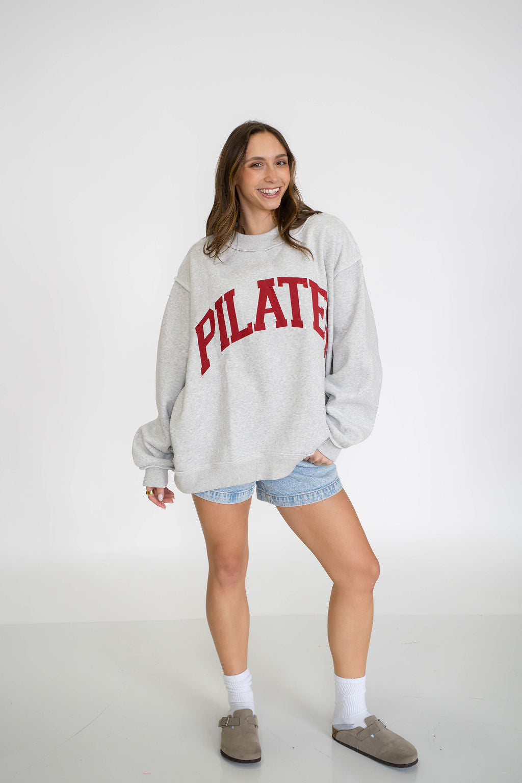 PILATES & YOGA Reversible Mockneck Sweatshirt
