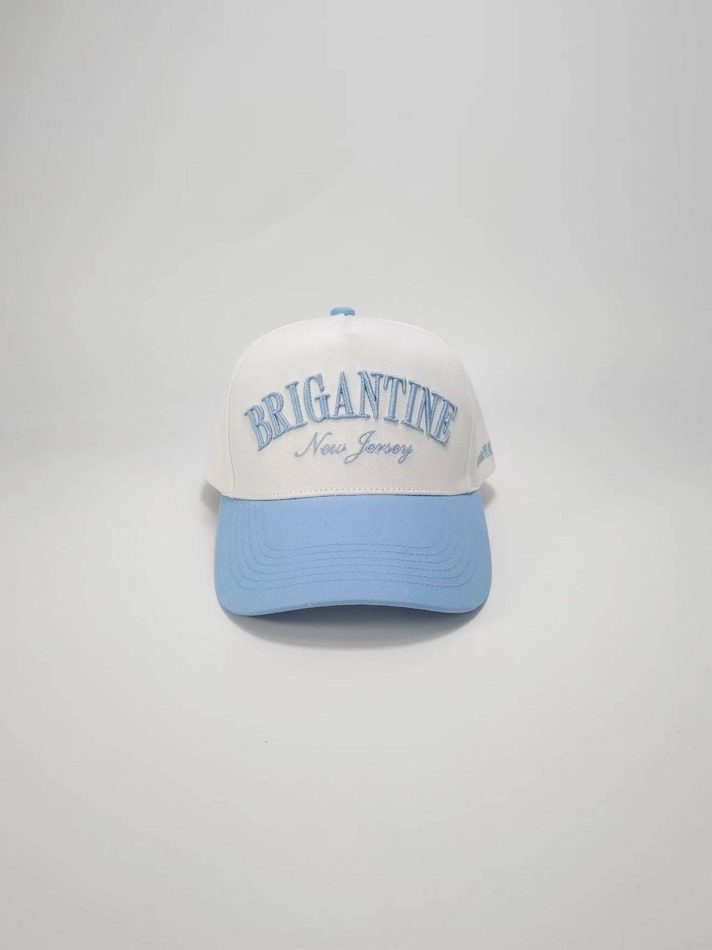 Brigantine, New Jersey Hat (Blue or Black): Blue