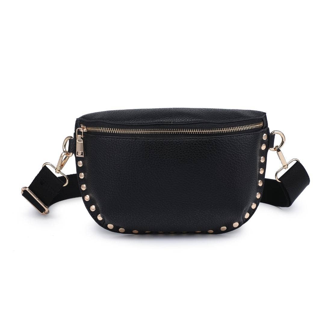 Rowan Studded Belt Bag — Black