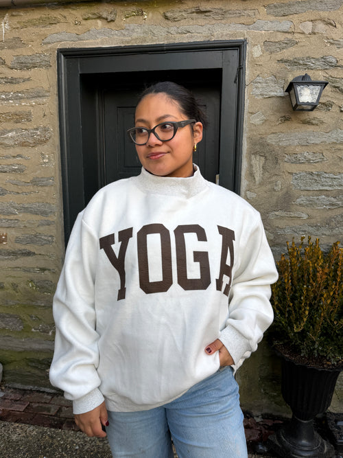 *PRE ORDER SHIPS 5/1*Pilates Reversible Mockneck- Mocha/Heather Grey