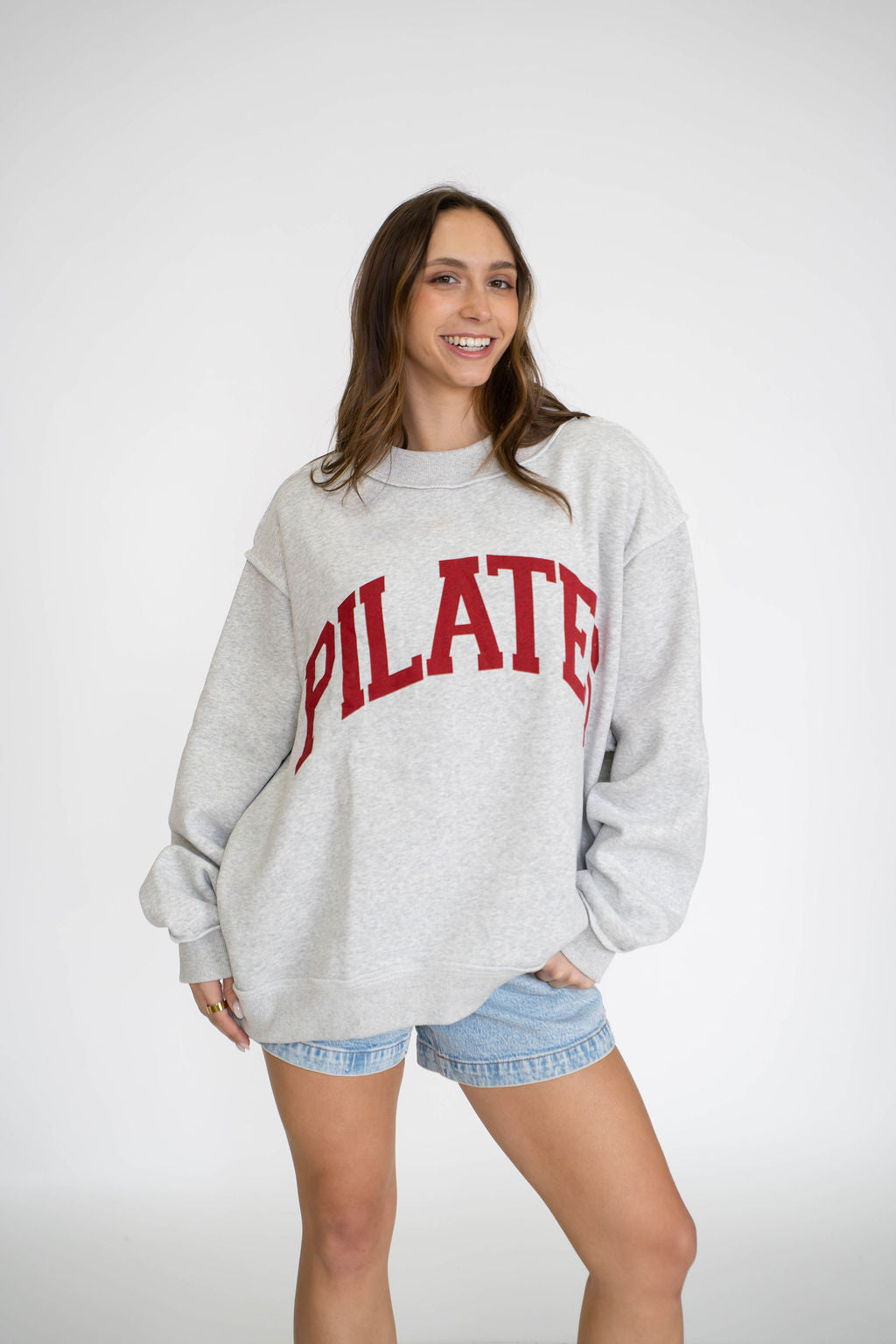 PILATES & YOGA Reversible Mockneck Sweatshirt
