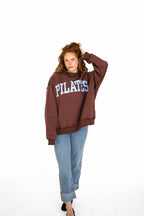 PILATES/YOGA Reversible Mockneck-CHOCOLATE /BLUE
