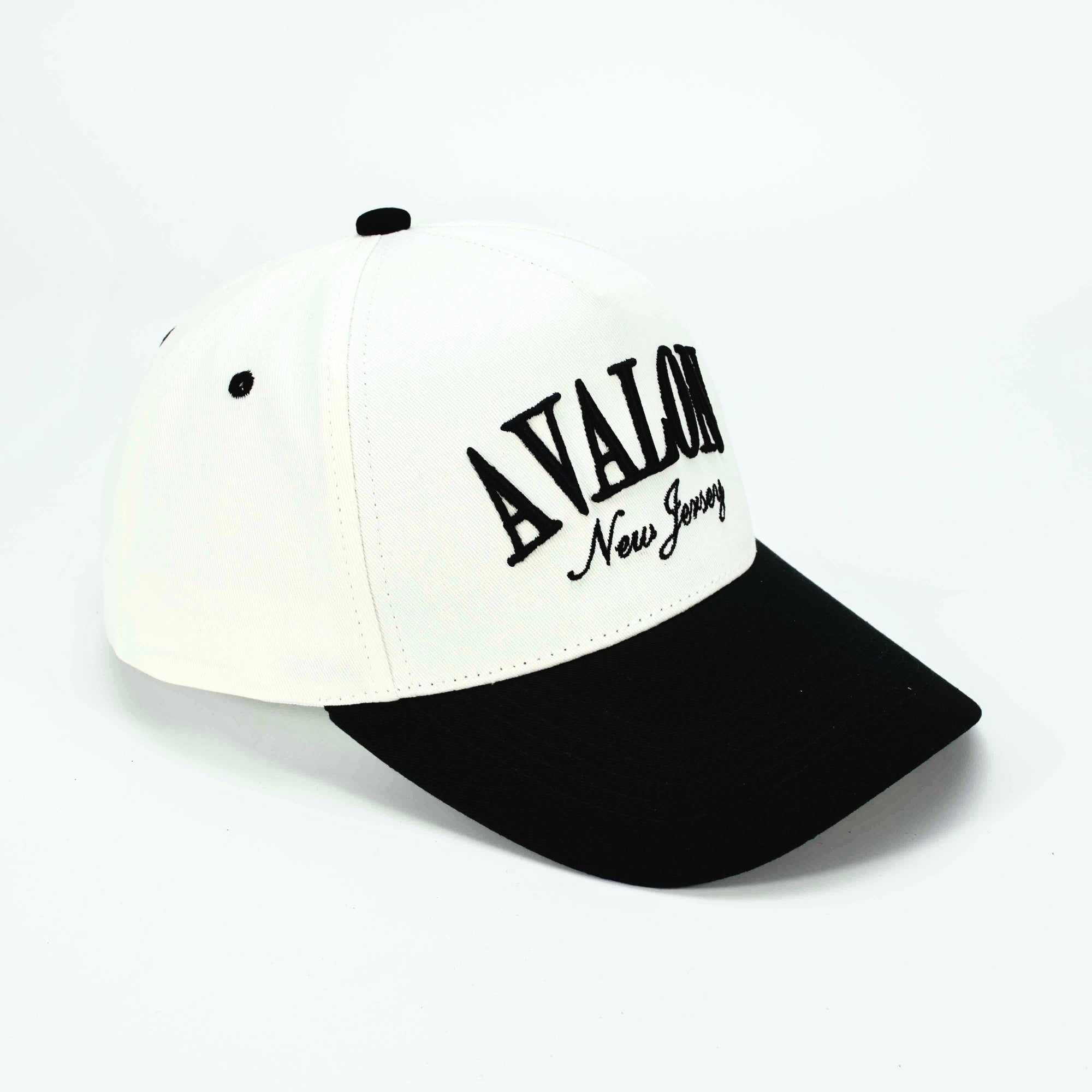 Avalon, New Jersey Black Trucker Hat