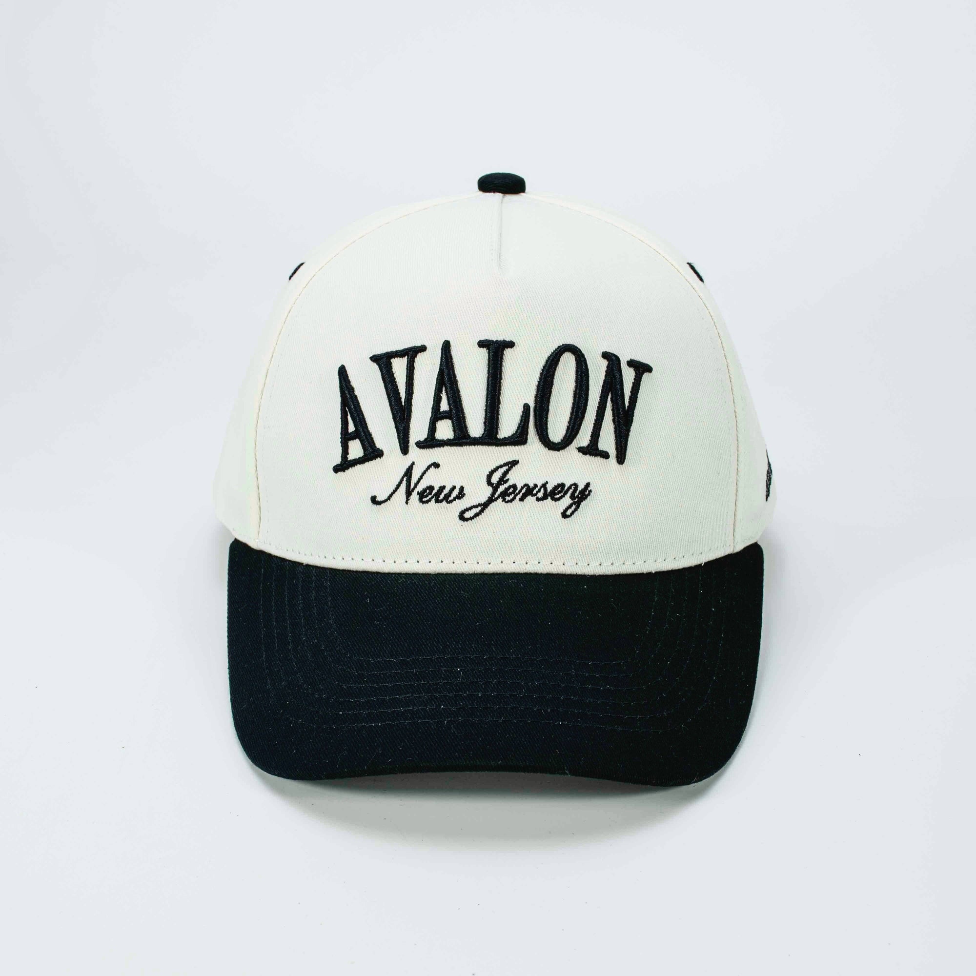 Avalon, New Jersey Black Trucker Hat