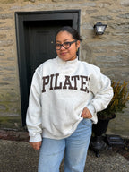 *PRE ORDER SHIPS 5/1*Pilates Reversible Mockneck- Mocha/Heather Grey