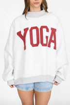 PILATES & YOGA Reversible Mockneck Sweatshirt
