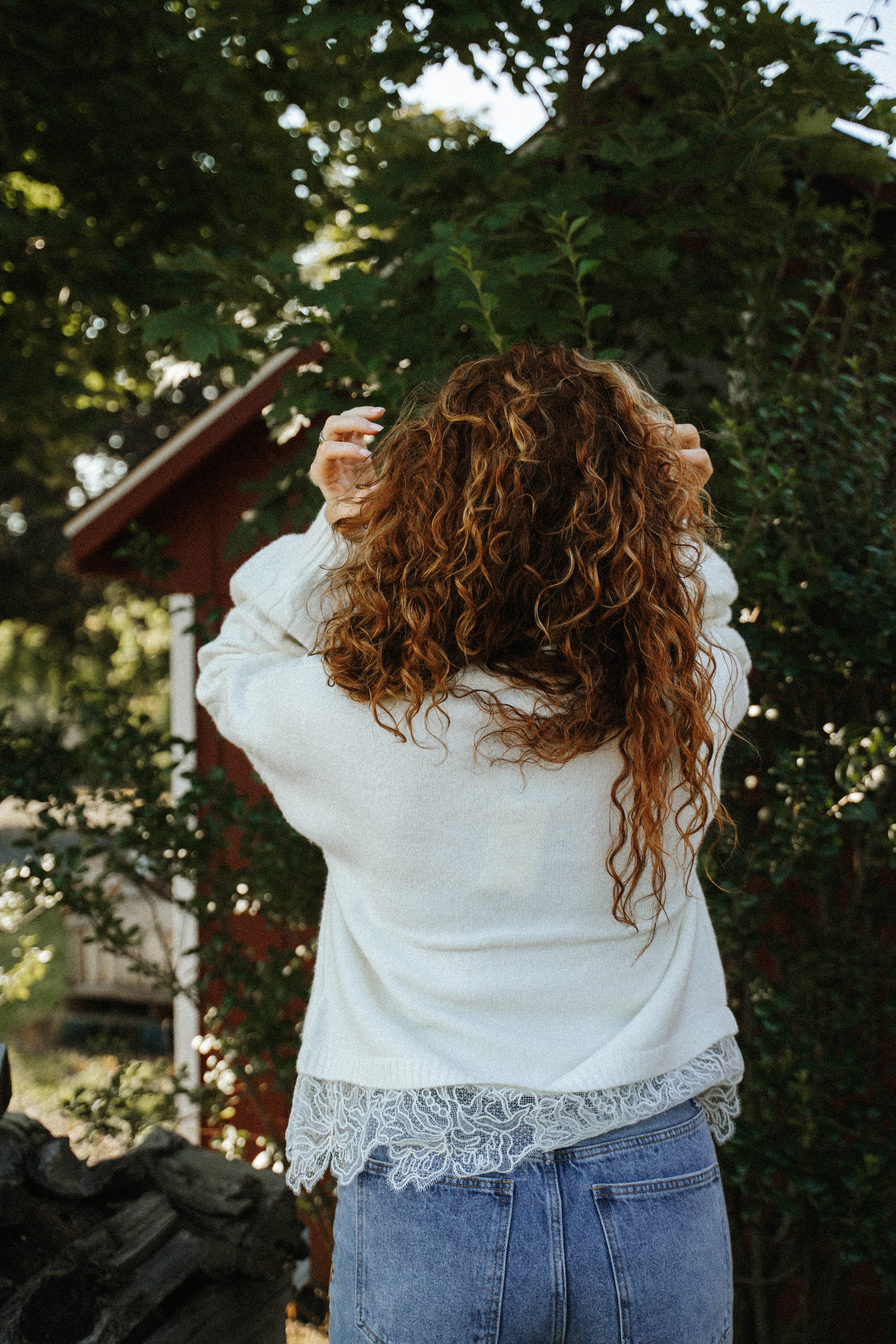 Eloise Lace Hem Sweater