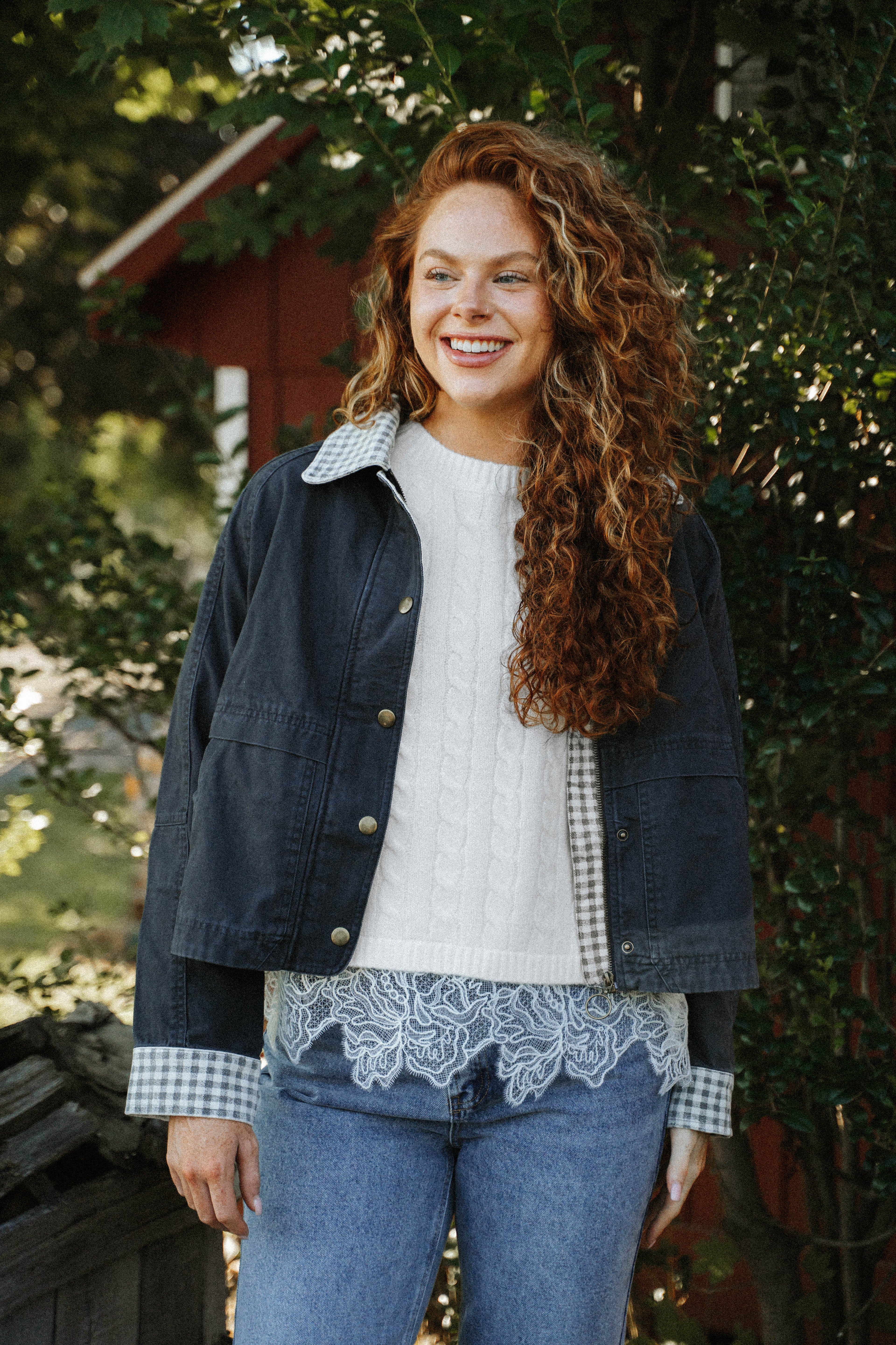 Eloise Lace Hem Sweater