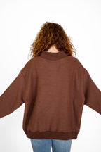 PILATES/YOGA Reversible Mockneck-CHOCOLATE /BLUE