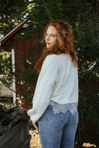 Eloise Lace Hem Sweater