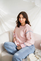 Be Mine SweetTART Pink Stripe Sweater
