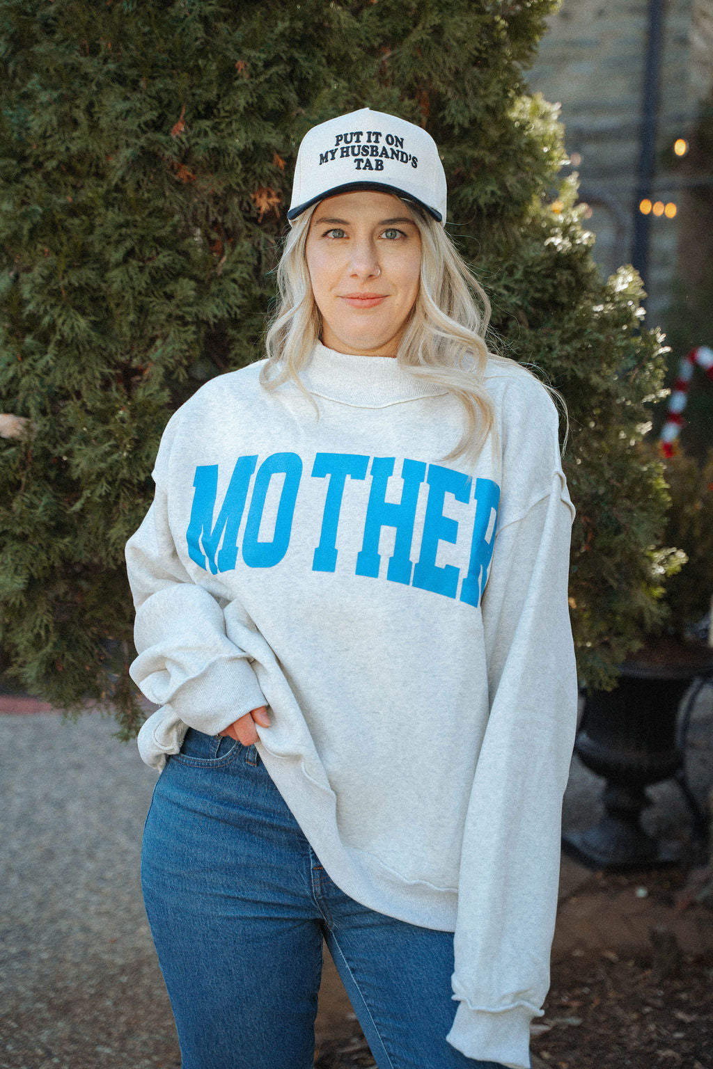 Mother/ Cool Mom Reversible Mockneck