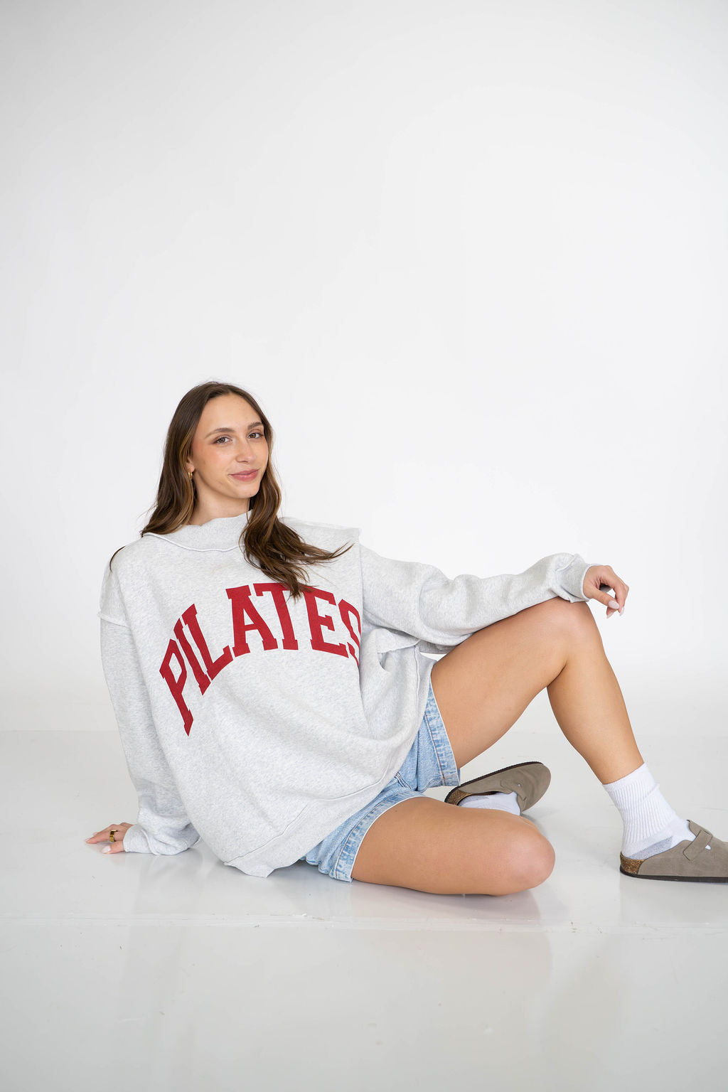 PILATES & YOGA Reversible Mockneck Sweatshirt