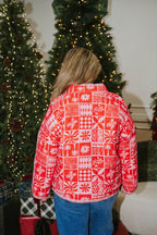 Holly Berry Patchwork Quilted Jacket