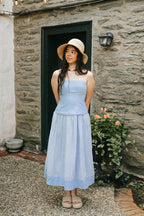 Weekend Social Midi Dress- Sky Blue